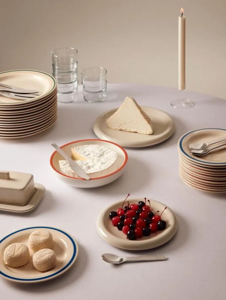 HAY Barro butter dish, off-white