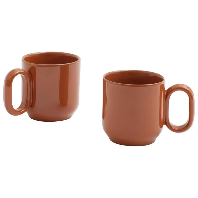 HAY Barro cup, set of 2, natural terracotta