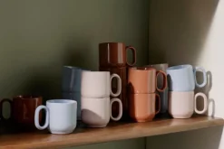 HAY Barro cup, set of 2, natural terracotta