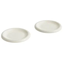 HAY Barro plate, set of 2, 18 cm, off-white