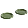 HAY Barro plate, set of 2, 18 cm, green