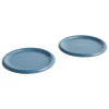 HAY Barro plate, set of 2, 24 cm, dark blue