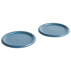 HAY Barro plate, set of 2, 24 cm, dark blue