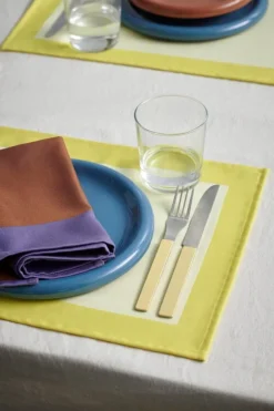 HAY Barro plate, set of 2, 24 cm, dark blue