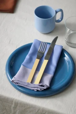 HAY Barro plate, set of 2, 24 cm, dark blue