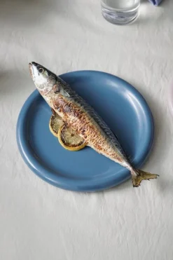 HAY Barro plate, set of 2, 24 cm, dark blue