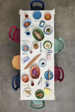 HAY Barro plate, set of 2, 18 cm, dark blue