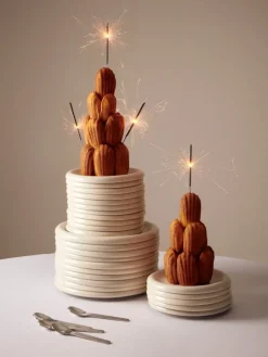 HAY Barro plate, set of 2, 24 cm, off-white