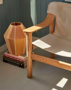 HAY Bernard lounge chair, oak - canvas