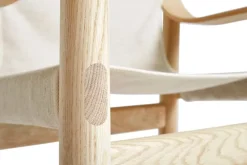 HAY Bernard lounge chair, oak - canvas