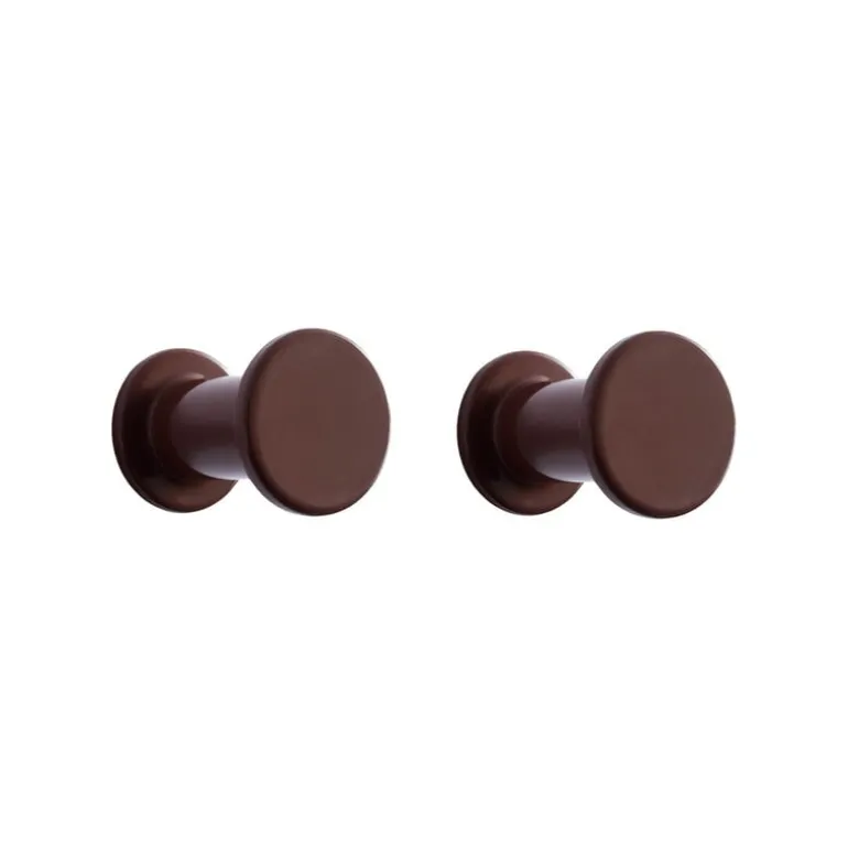HAY Bolt Hook set, 2 pcs, dark brown