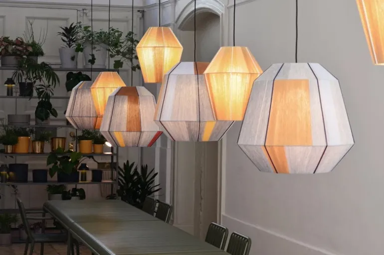 HAY Bonbon 320 lampshade, yellow melange