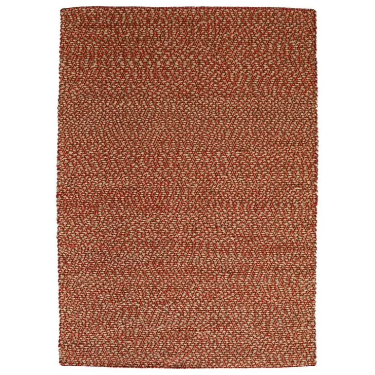 HAY Braided rug, red