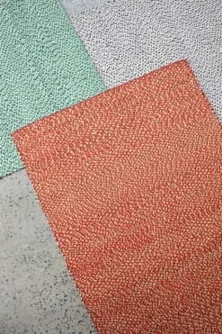 HAY Braided rug, red