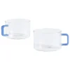 HAY Brew cup, set of 2, clear - jade light blue