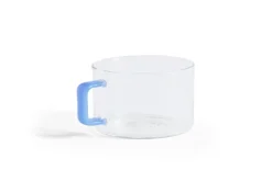 HAY Brew cup, set of 2, clear - jade light blue