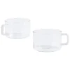 HAY Brew cup, set of 2, clear - jade white
