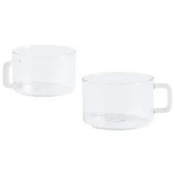 HAY Brew cup, set of 2, clear - jade white