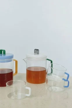 HAY Brew cup, set of 2, clear - jade white