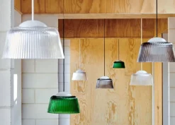 HAY Brim pendant, 24,5 cm, bottle green glass