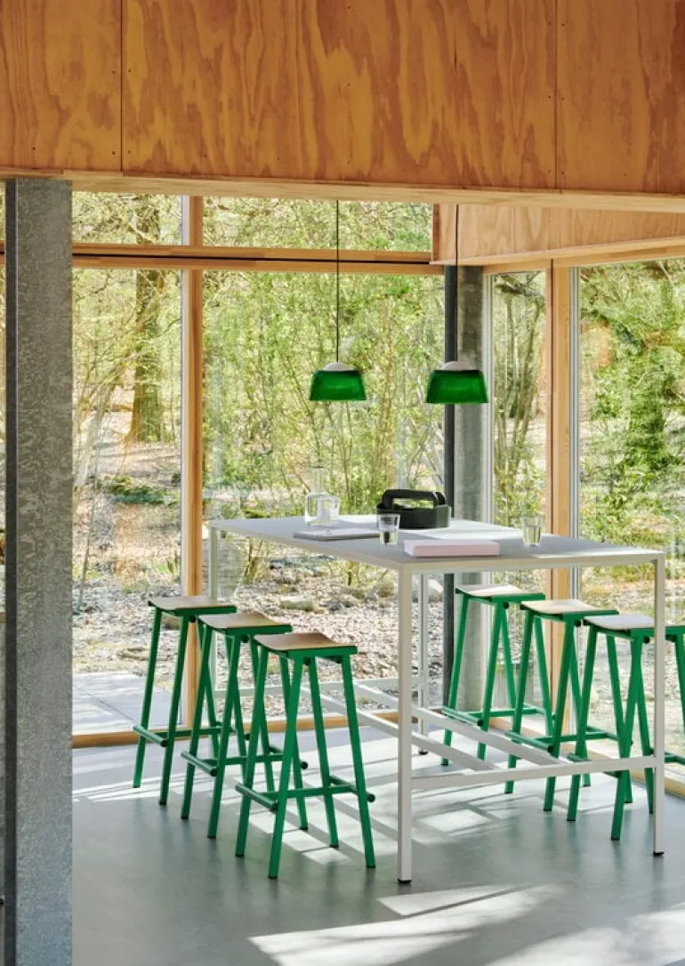 HAY Brim pendant, 24,5 cm, bottle green glass