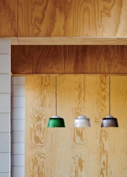 HAY Brim pendant, 24,5 cm, bottle green glass