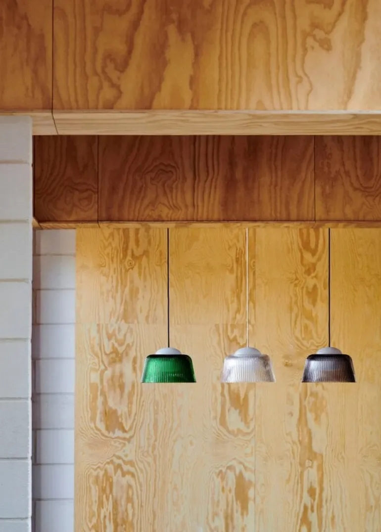 HAY Brim pendant, 24,5 cm, bottle green glass