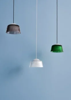 HAY Brim pendant, 24,5 cm, smoked grey glass