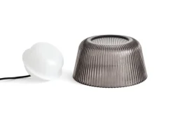 HAY Brim pendant, 24,5 cm, smoked grey glass