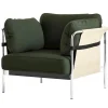 HAY Can lounge chair, Steelcut 975 - natural canvas - chrome frame