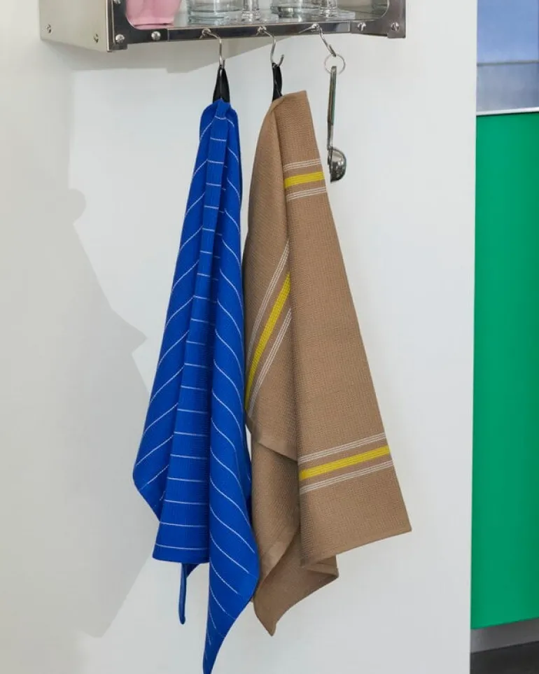 HAY Canteen tea towel, 52 x 80 cm, blue and fuchsia