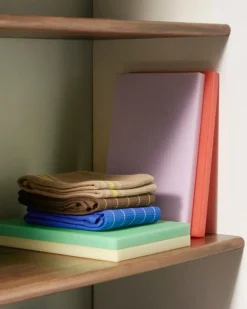 HAY Canteen tea towel, 52 x 80 cm, cream and blue