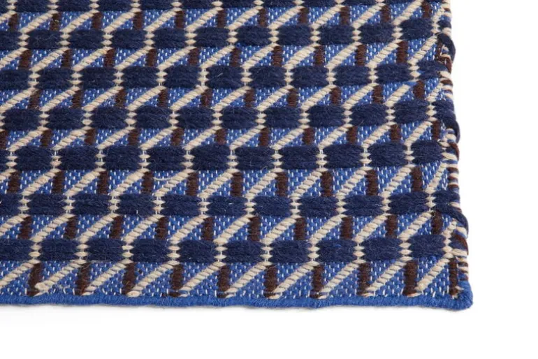 HAY Channel rug, blue - white
