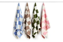HAY Check bath towel, 70 x 136 cm, matcha