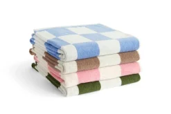 HAY Check bath towel, 70 x 136 cm, sky blue