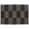 HAY Check rug, black