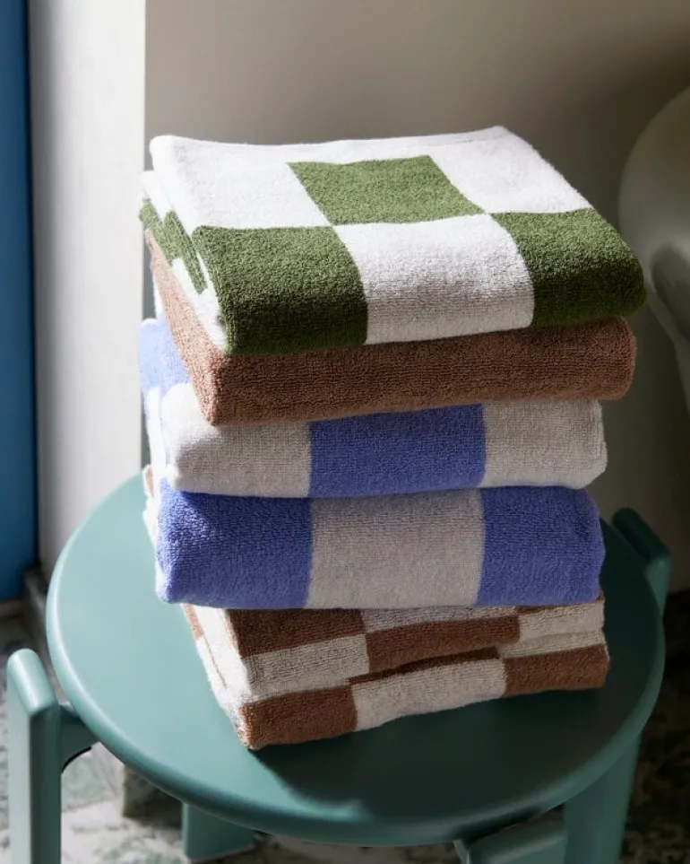 HAY Check wash cloth, 30 x 30 cm, cappuccino