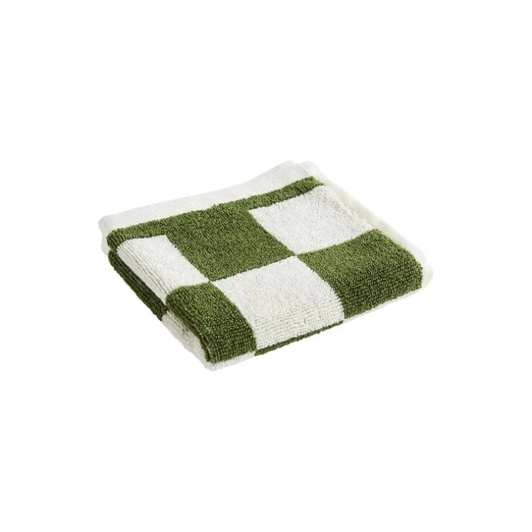 HAY Check wash cloth, 30 x 30 cm, matcha