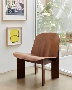 HAY Chisel lounge chair, lacquered walnut