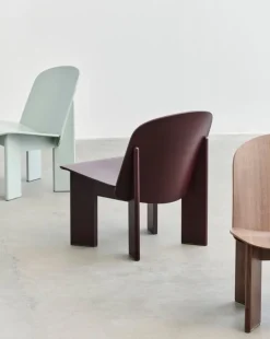 HAY Chisel lounge chair, lacquered walnut