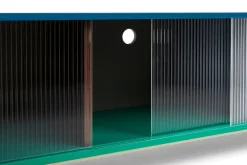 HAY Colour Cabinet w/ glass doors, floor, 180 cm, multicolour