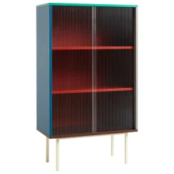 HAY Colour Cabinet w/ glass doors, tall, multicolour
