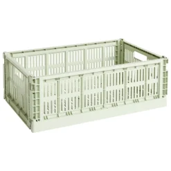 HAY Colour Crate, L, recycled plastic, mint