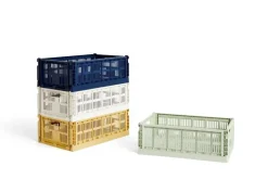 HAY Colour Crate, L, recycled plastic, dark blue