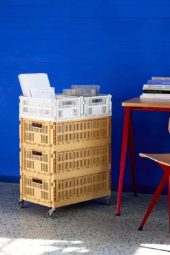 HAY Colour Crate, M, recycled plastic, off-white