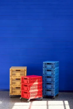 HAY Colour Crate, M, recycled plastic, electric blue