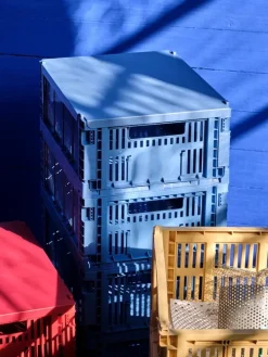 HAY Colour Crate, M, recycled plastic, electric blue