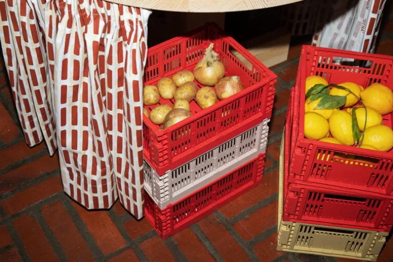 HAY Colour Crate, M, recycled plastic, powder