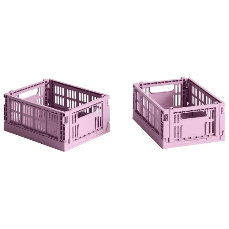 HAY Colour Crate Mini, 2 pcs, dusty rose