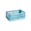 HAY Colour Crate, S, recycled plastic, light blue